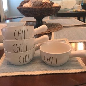 Rae Dunn Soup Bowls with Handle